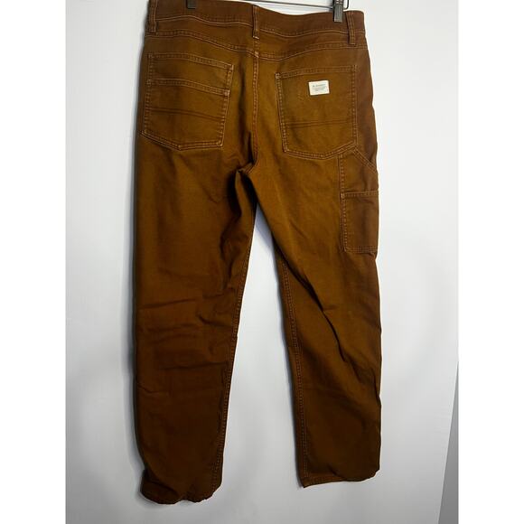 REI Cooperative Double Knee Carpenter Jeans Pants Men's 34x32 Tan/brown - Picture 5 of 6